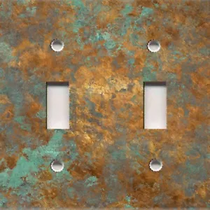 PATINA RAME INVECCHIATO 01 Immagine su Luce Interruttore Piastra Copertura Uscita ARREDAMENTO CASA RUSTICO - Foto 1 di 28