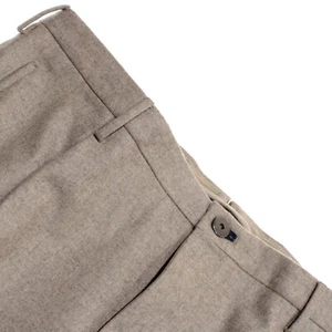 Incotex NWT Dress Pants Size 54 (38 US) Tapered Fit In Beige Melange 100% Wool - Picture 1 of 17