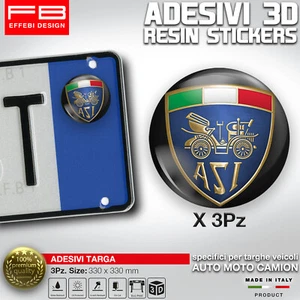 ADESIVI sticker bollino targa/plate ASI OLD RUOTE STORICHE CLASSIC - Imagen 1 de 1