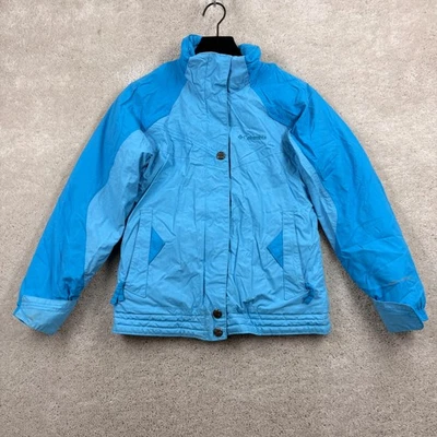 Columbia Coat Girls Size 10/12 Blue Insulated Water Resistant Full Zip Ski Snow - Image 1 of 4