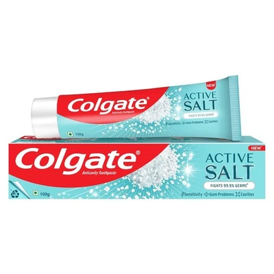 Colgate Active Salt Toothpaste, Daily Germ Protection, Pack Of 100G - Image 1 of 4