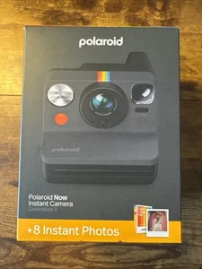 Paquete de cámara instantánea Polaroid Now Generation 3 negra +8 fotos NUEVO SELLADO - Imagen 1 de 4