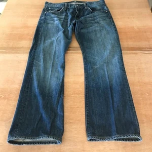 7 for All Mankind Brett Jeans Herren 32x28 Blau Mid Rise Stretch Dark Wash - Bild 1 von 14