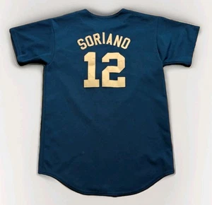 CHICAGO CUBS SORIANO #12 MAJESTIC MLB SEWN JERSEY YOUTH XL Made In USA Patch - Bild 1 von 15
