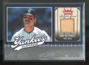 2006 Fleer Greats of the Game DON MATTINGLY #NYY-DM First Base Relic Patch - Picture 1 of 2