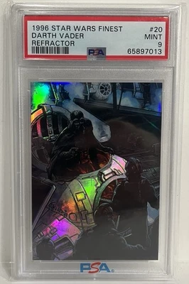 Darth Vader 1996 Star Wars Topps Finest Refractor Gold PSA 9 Mint #20 - Image 1 of 2