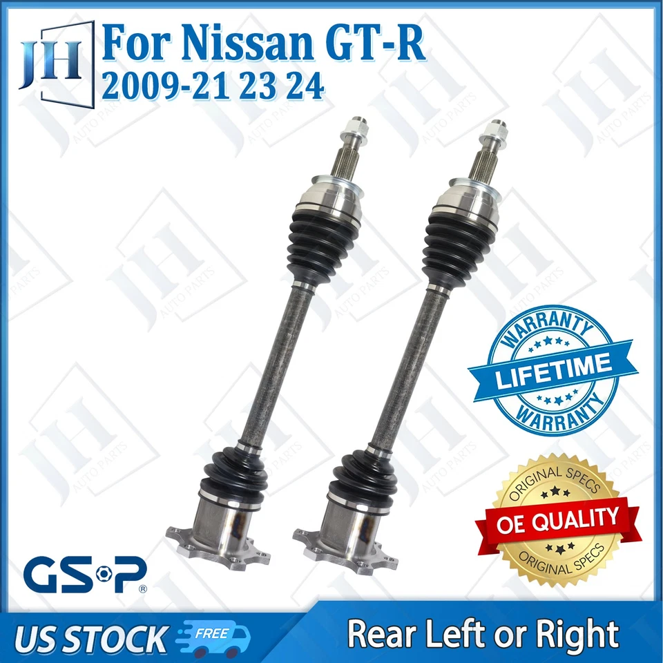 OE Rear Pair Left Right CV Axle Shaft Set For 2009-21 23 24 Nissan GT-R V6 3.8L — 第 1/4 张图片