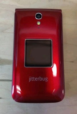 Telefone flip vermelho Alcatel One Touch Jitterbug 4043S GreatCall *TESTADO-GRAU A* - Imagem 1 de 4