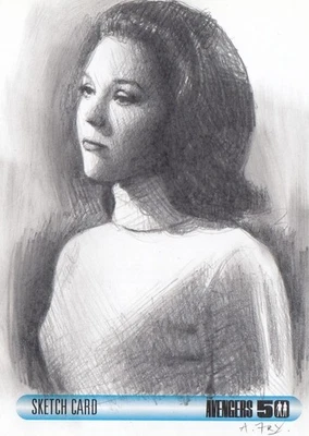 THE AVENGERS 50TH ANNIVERSARY (2012) - ANDY FRY EMMA PEEL SKETCH 1/1 - Image 1 of 2