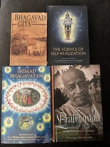 Bhagavad Gita As It Is Bhaktivedanta Swami Prabhupada Spiritual 4x Book Bundle - Picture 1 of 7