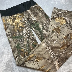She Outdoor Realtree Camo Yoga Pants Womens  M Pull on Wide Leg Leggings BassPro - Picture 1 of 10