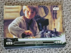 2013 Topps Star Wars Jedi Legacy set base completo 1-90 Luke Anakin Skywalker - Foto 1 di 7