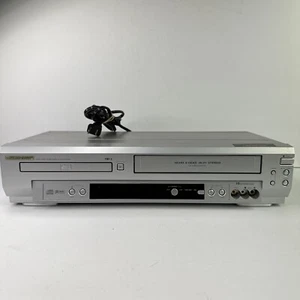 Sylvania SSD803 Silver DVD & 4 Head HQ VHS Combo VCR Player Tested No Remote - Picture 1 of 8