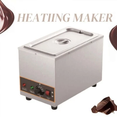 1 Pot 6L Electric Chocolate Melter Mechanical Heating Maker Machine Stainless - Image 1 of 4