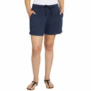 Nautica Ladies' Linen Blend Pull-On Short - Picture 1 of 13