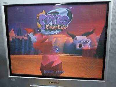 TESTED & WORKING - Spyro 2: Ripto's Rage (PlayStation PS1) GAME ONLY Console - Image 1 of 4