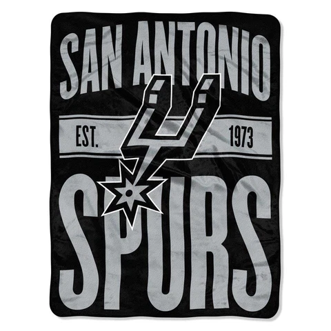 San Antonio Spurs 46x60 Micro Blanket - Clear Out Design [NEW] NBA Throw Cover