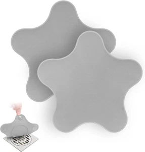 Silicone Drain Cover, Bath Drain Cover with 5 Strong Suction Cups, 6 Inch Large - Picture 1 of 6