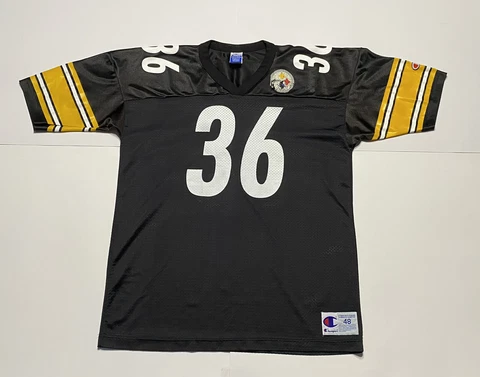 VTG Jerome Bettis #36 Pittsburgh Steelers NFL Champion Football Jersey Size 48 Cover