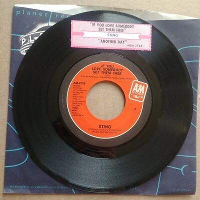 STING Another Day/If You Love Somebody Set Them Free 45 7" POP Record Vinyl Foto 1 de 2