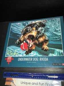 Willow Creek Press,  Underwater Dogs Rhoda 1000pc Puzzle Rhoda - Picture 1 of 5