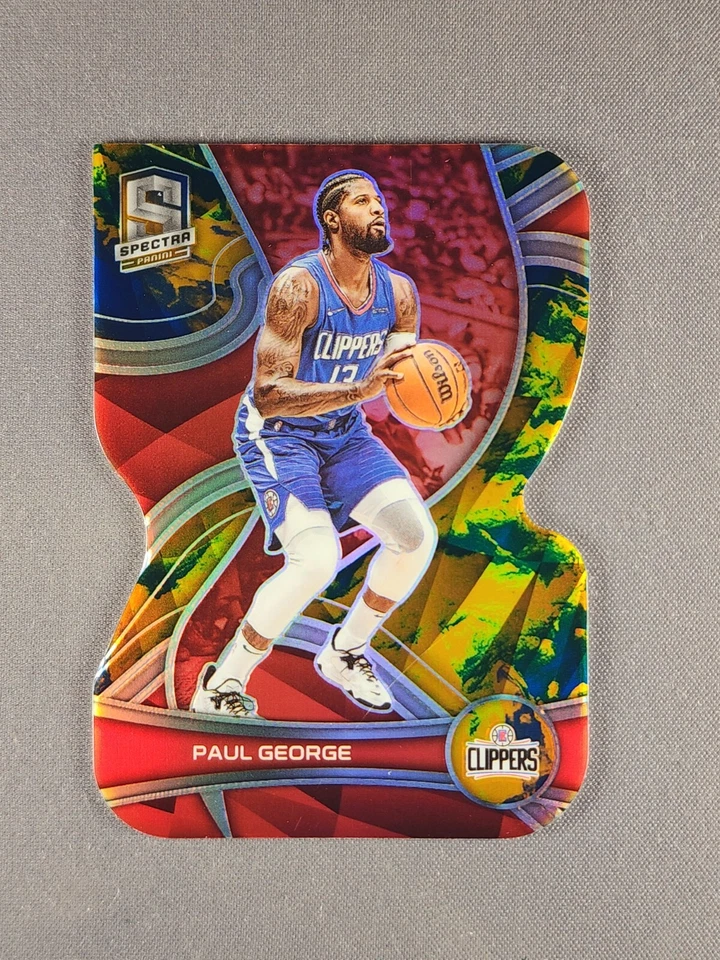 2021-22 Panini Spectra #14 Paul George /8 Universal Die Cut Los Angeles Clippers - Image 1 of 4