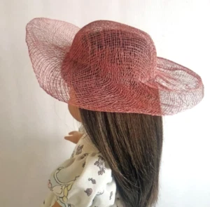 Neu Vintage 18" MÄDCHEN PUPPE DUSTY ROSE ROSA SINSAY 8" NATÜRLICHER STROHHUT Basteln Sonne - Bild 1 von 10