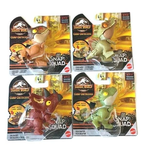 Jurassic World 2021 Camp Cretaceous Snap Squad Set - Carnotaurus Spinosaurus - Picture 1 of 1