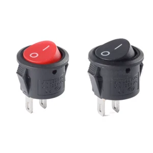 Round Rocker Switch ON/OFF LED illuminated Car Dashboard Dash Boat Van KCD11 - Picture 1 of 4