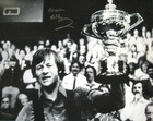 ALEX HURRICANE HIGGINS SIGNED 16x12 SNOOKER WORLD CHAMPION PHOTO SEE PROOF & COA