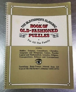 The Old Farmer's Almanac Book of Old Fashioned Puzzles For All The Family, 1976 - Picture 1 of 12