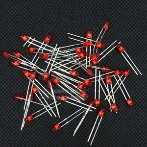 100pcs 3mm Red Color Round LED Light Emitting Diodes  - Picture 1 of 1