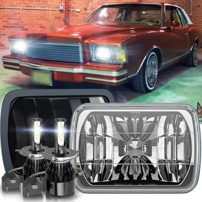 Faros LED 2x6 5X7" bombilla alta/baja aptos para Chevrolet Monte Carlo 1978 1979 Foto 1 de 4