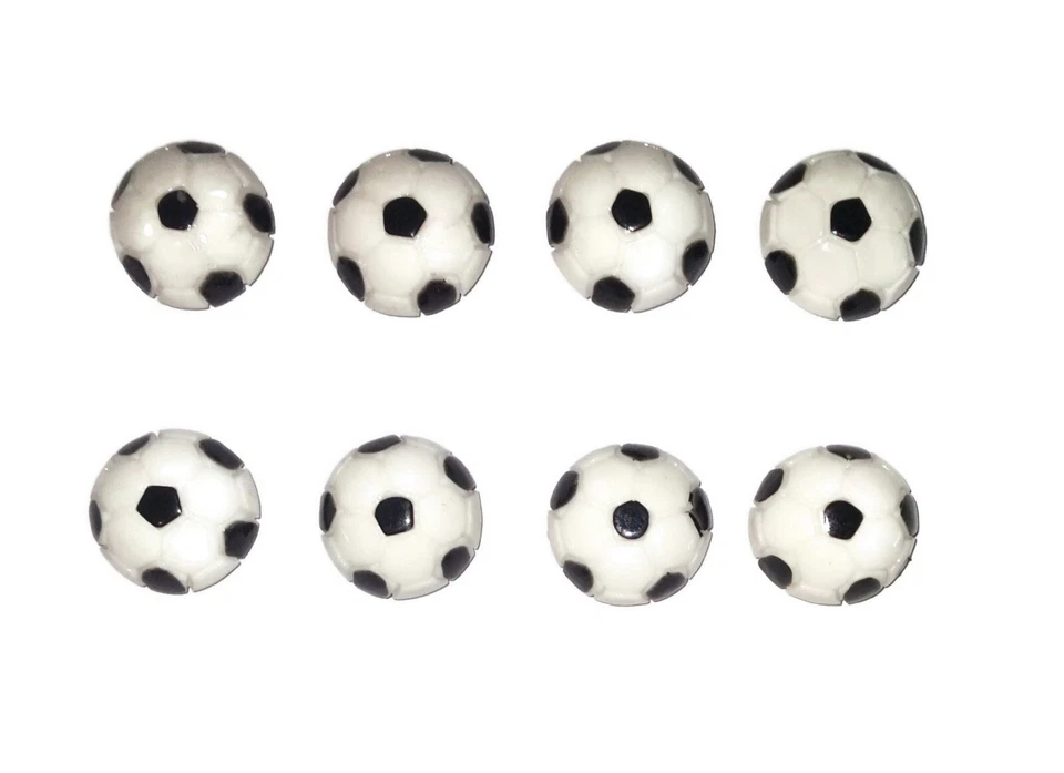 SOCCER BALL Sport MAGNET Set of 8 Handmade Decorative Office Board Tacks - Image 1 of 3