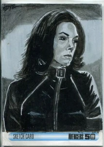 Tarjeta de boceto del 50 aniversario de Avengers de Marcia Dye - Imagen 1 de 1