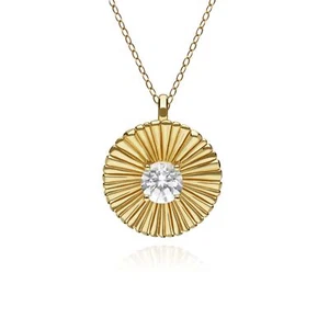 Colgante Floral De Topacio Blanco Caruso - Imagen 1 de 1