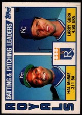 1984 Topps Tiffany #96 Hal McRae/Larry Gura NM+++ Royals