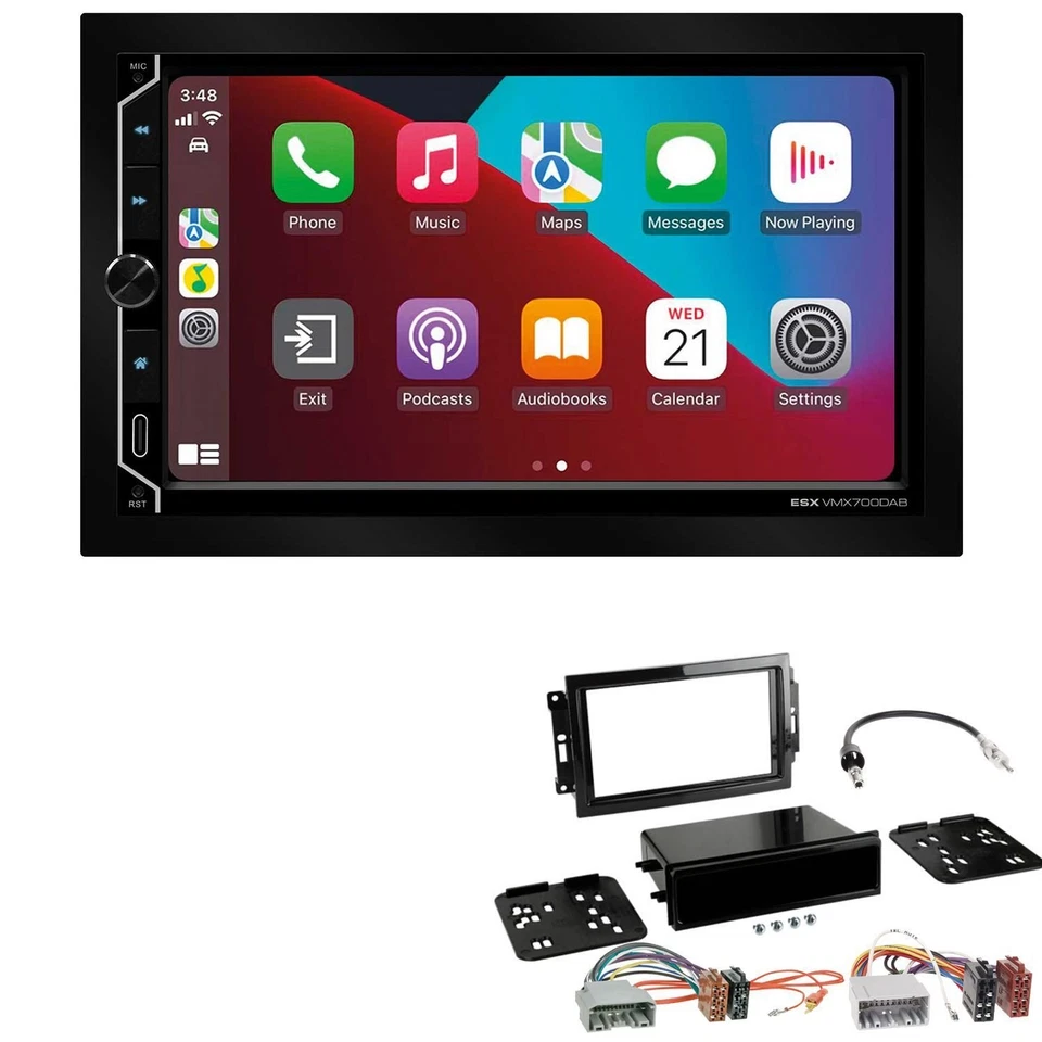 ESX Autoradio Apple CarPlay Android Auto für Dodge RAM Facelift 2006-2008
