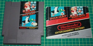 Nintendo NES Cart and Manual: Super Mario Brothers and Duck Hunt Bilingual - Picture 1 of 2