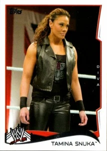 2014 Topps WWE Base Wrestling Card #49 Tamina Snuka - Imagen 1 de 2