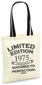 Limited Edition 1975 Tragetasche 50. Geburtstag Geschenk Vintage Jahrgang 1975 50 Jahre - Bild 1 von 10
