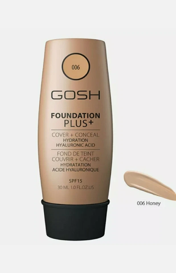 Gosh Foundation Plus + Cover & Conceal Spf15 006 Honey 30ml - Bild 1 von 1