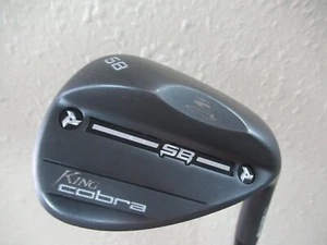 EXCELLENT BLACK COBRA SB 58* LOB WEDGE 6* BOUNCE WIDELOW DG BLACK S400 STIFF - Picture 1 of 7