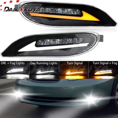 For Toyota Camry 2002-2004/Corolla 2005-2008/Solara 2002-2003 LED Fog Lights+DRL - Image 1 of 4