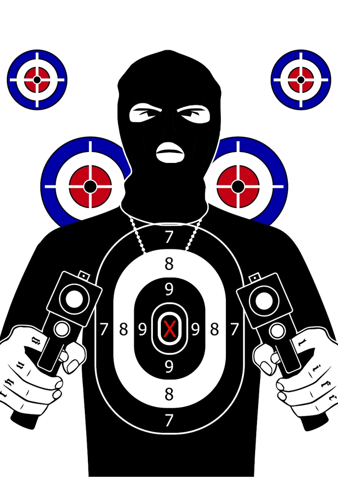 Splatter Target A3 Shoot Rifle Pistol Reactive Air Cheap Targets - FREE POSTAGE - Image 1 of 1