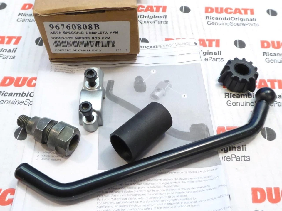 DUCATI Performance Hypermotard 1100 long reach mirror adapter KIT 96760808B - Image 1 of 1