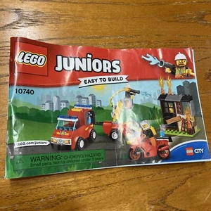 Lego Manual Solo Juniors Fácil de Construir Manual Para Set 10740 - Imagen 1 de 2