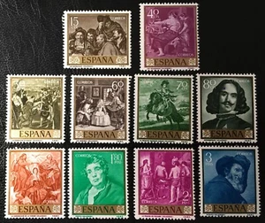 Spain 1959, Painters - Diego Velázquez, SC: 893-902; SG: 1301-1310,  MNH** - Picture 1 of 1