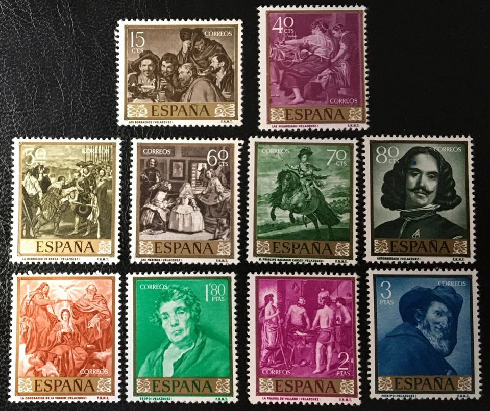 Spain 1959, Painters - Diego Velázquez, SC: 893-902; SG: 1301-1310,  MNH** - Image 1 of 1