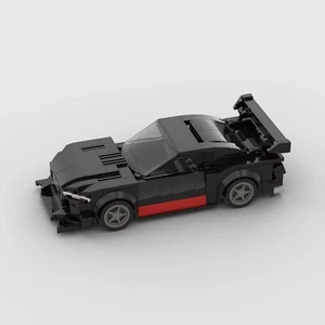 Ford Mustang | Black & Red | Building Brick Set MOC - 283 Pieces UK - Picture 1 of 12